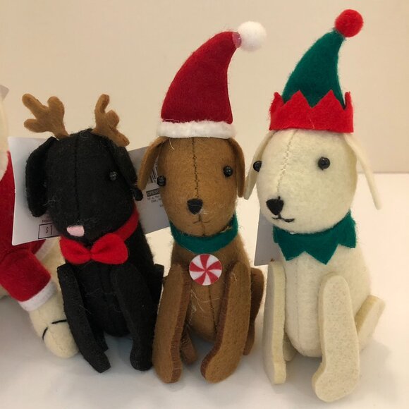 Target Bullseye Playground Christmas Holiday Felt Plush Dogs - Picture 4 of 16
